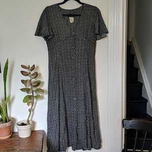 Vintage rayon dress - Hunters Run